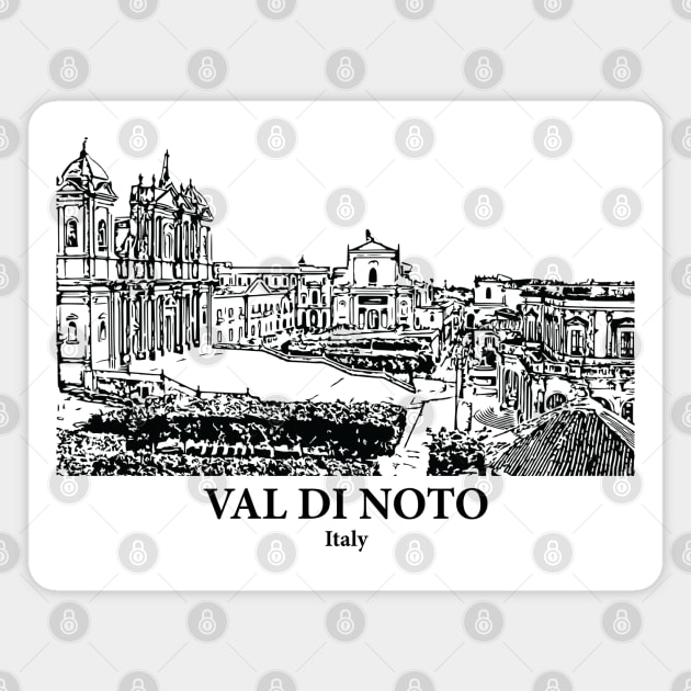 Val di Noto - Italy Magnet by Lakeric